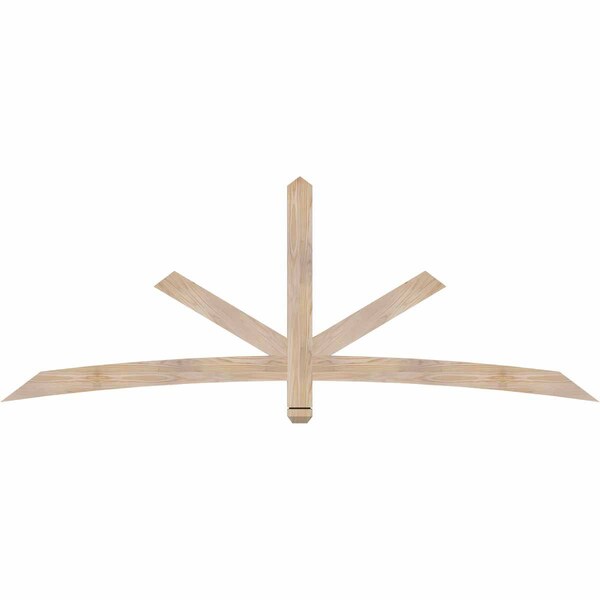 Ekena Millwork Alberta Smooth Timber Gable Bracket, Douglas Fir, 84"W x 31"H x 1 1/2"D x 3 1/2"F, 9/12 Pitch GBW084X31X0204ALB00SDF - main